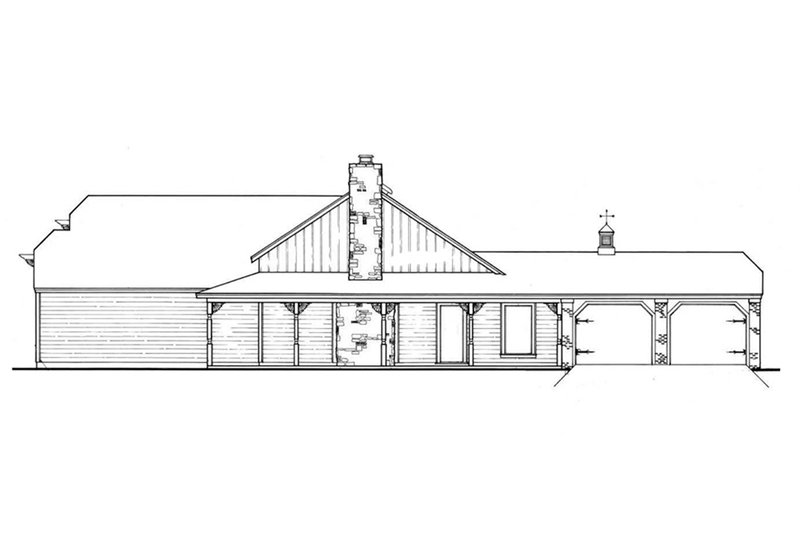 Home Plan - Right Side Elevation