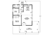 Craftsman Style House Plan - 1 Beds 1 Baths 960 Sq/Ft Plan #124-544 