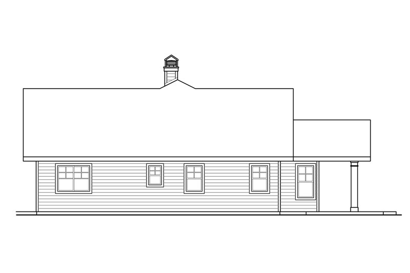 Dream House Plan - Exterior - Other Elevation for Ranch House Plan #124-953 - 3 bed, 2.5 bath