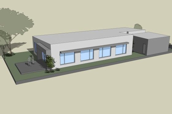 Exterior - Other Elevation 2 for Modern House Plan #496-24 - 3 bed, 2.5 bath