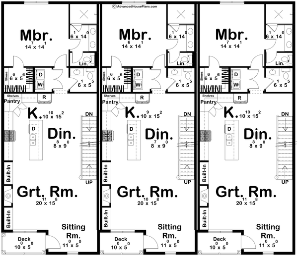 Architectural House Design - Cottage Floor Plan - Upper Floor Plan #455-722