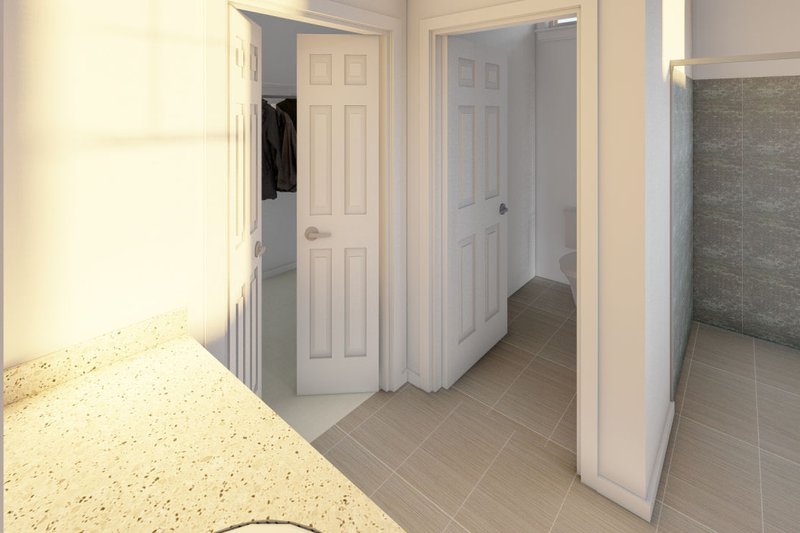 House Blueprint - Interior - Master Bathroom 1 for Farmhouse House Plan #126-240 - 3 bed, 2.5 bath