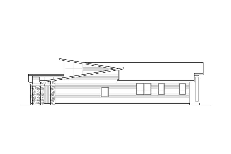 Architectural House Design - Exterior - Other Elevation for Contemporary House Plan #124-1257 - 3 bed, 2 bath