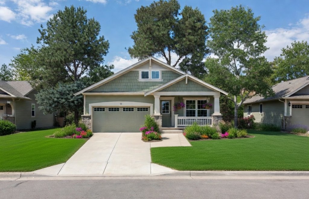 Exterior - Front Elevation 2 for Bungalow House Plan #20-2139 - 2 bed, 2 bath