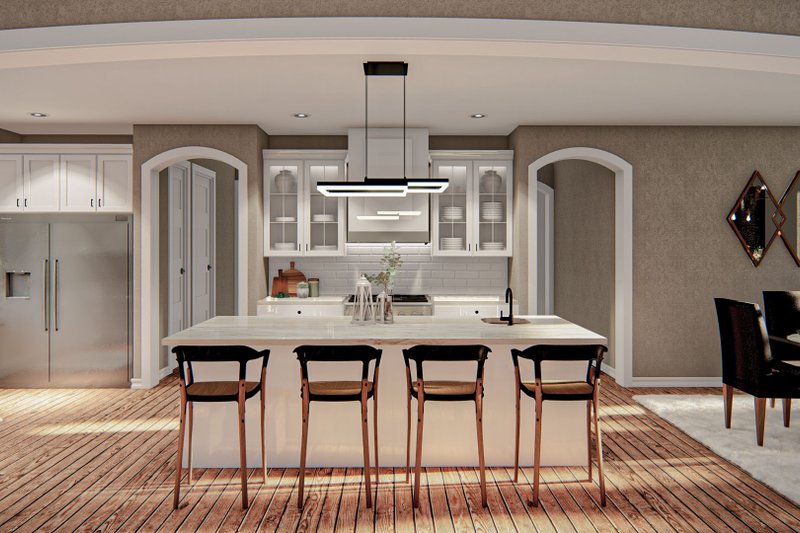 Home Plan - Interior - Kitchen for Mediterranean House Plan #455-555 - 4 bed, 3.5 bath