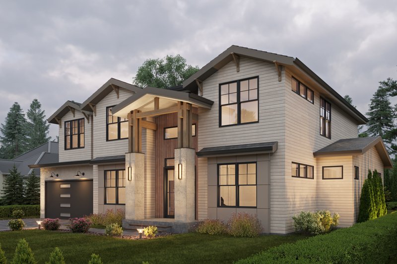 Home Plan - Exterior - Front Elevation 3 for Craftsman House Plan #1066-223 - 4 bed, 4.5 bath