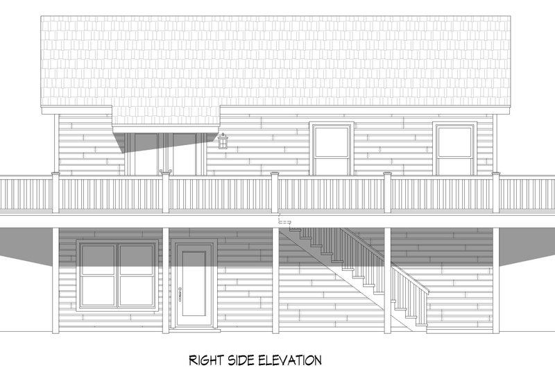 Architectural House Design - Exterior - Other Elevation 1 for Country House Plan #932-640 - 2 bed, 2 bath