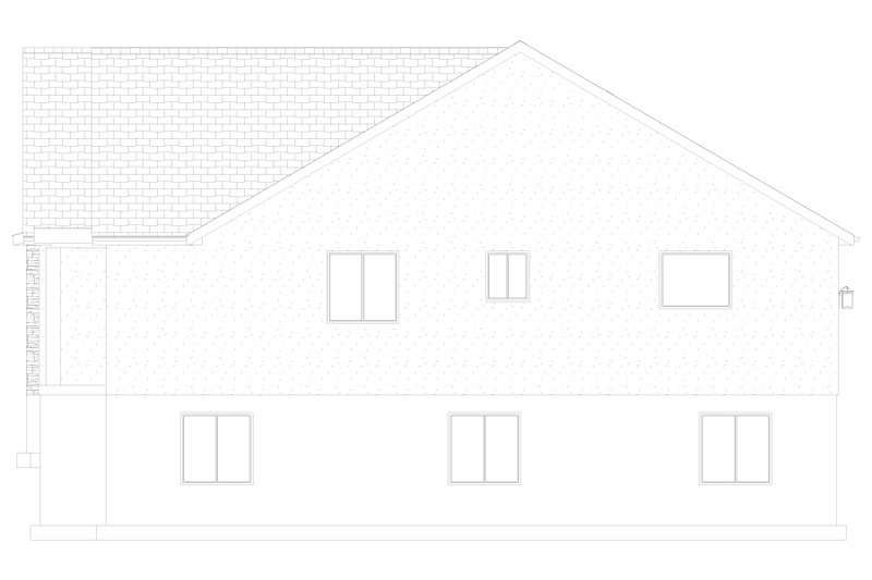 House Blueprint - Exterior - Other Elevation 2 for European House Plan #1060-443 - 3 bed, 2 bath