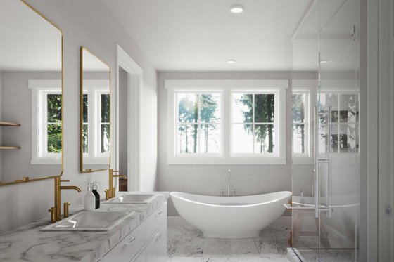 Interior - Master Bathroom for Craftsman House Plan #1079-2 - 4 bed, 3.5 bath