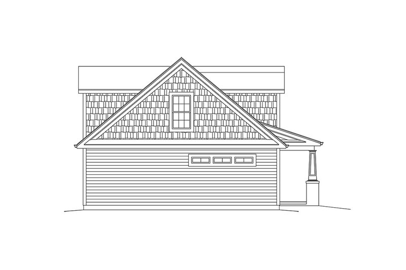 House Blueprint - Exterior - Other Elevation for Craftsman House Plan #57-668 - 3 bed, 2.5 bath