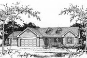 Ranch Style House Plan - 3 Beds 2.5 Baths 1635 Sq/Ft Plan #22-468 
