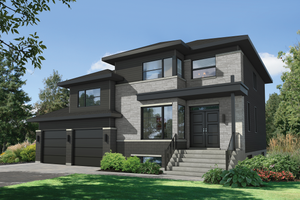 Contemporary Exterior - Front Elevation Plan #25-4906