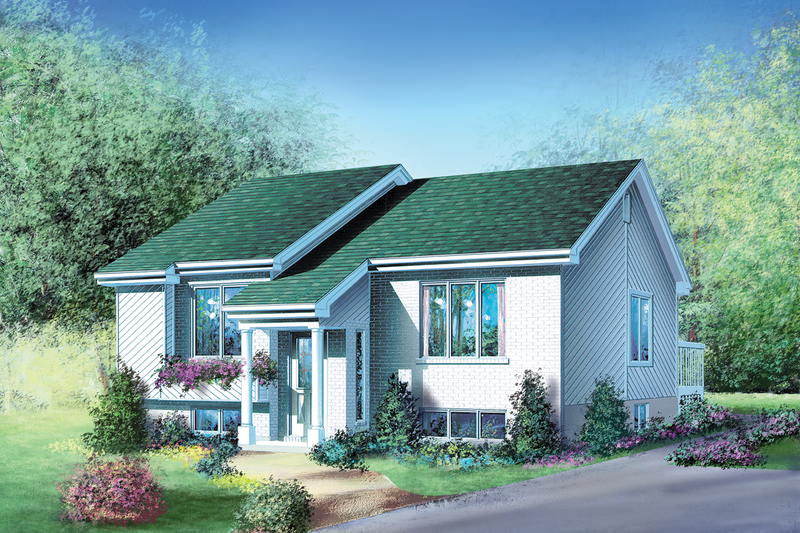 Traditional Style House Plan - 2 Beds 1 Baths 994 Sq/Ft Plan #25-1190