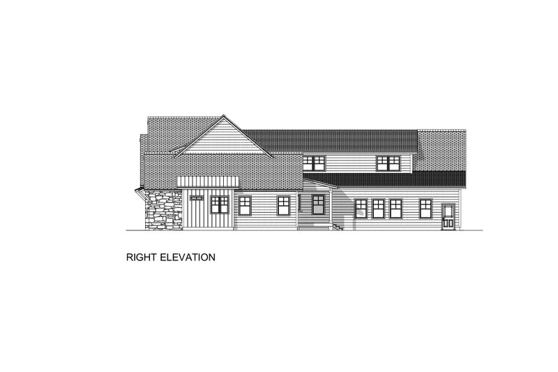 House Blueprint - Exterior - Other Elevation 2 for Craftsman House Plan #1084-3 - 3 bed, 3.5 bath