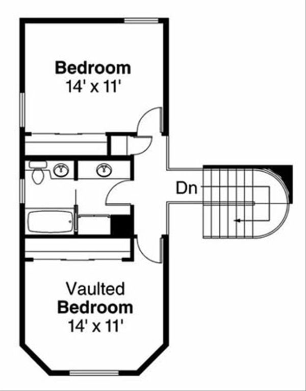 House Plan Design - Traditional Floor Plan - Upper Floor Plan #124-103
