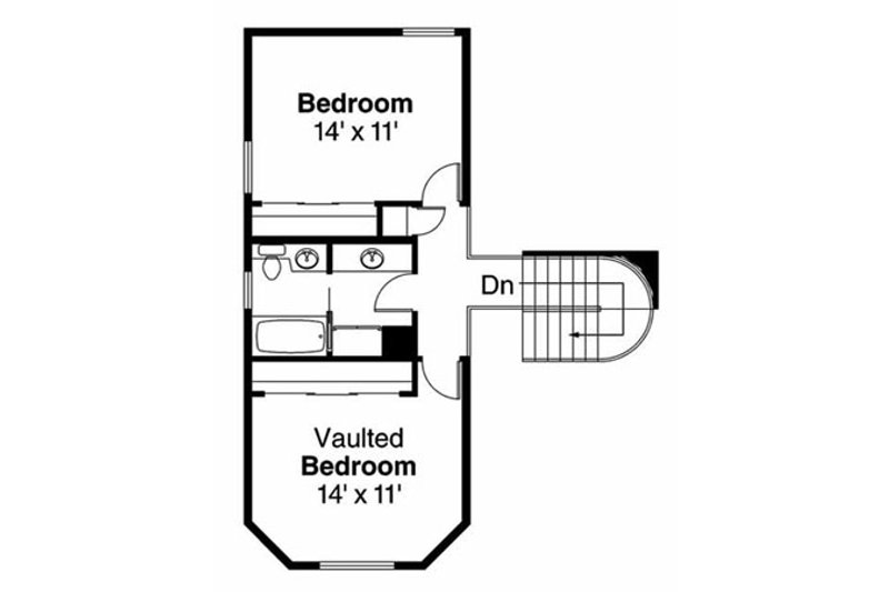Home Plan - Floor Plan - Upper Floor for Traditional House Plan #124-103 - 3 bed, 2.5 bath