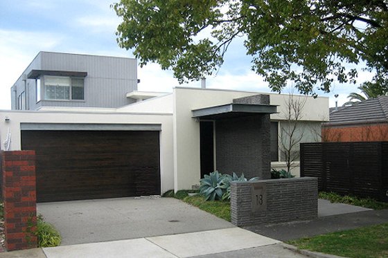 Exterior - Front Elevation for Modern House Plan #496-7 - 3 bed, 2.5 bath