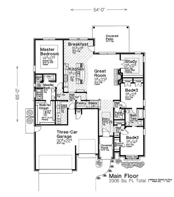 European Floor Plan - Main Floor Plan #310-1283