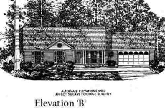 Exterior - Other Elevation for Traditional House Plan #40-251 - 3 bed, 2 bath