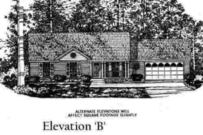 Home Plan - Exterior - Other Elevation for Traditional House Plan #40-251 - 3 bed, 2 bath