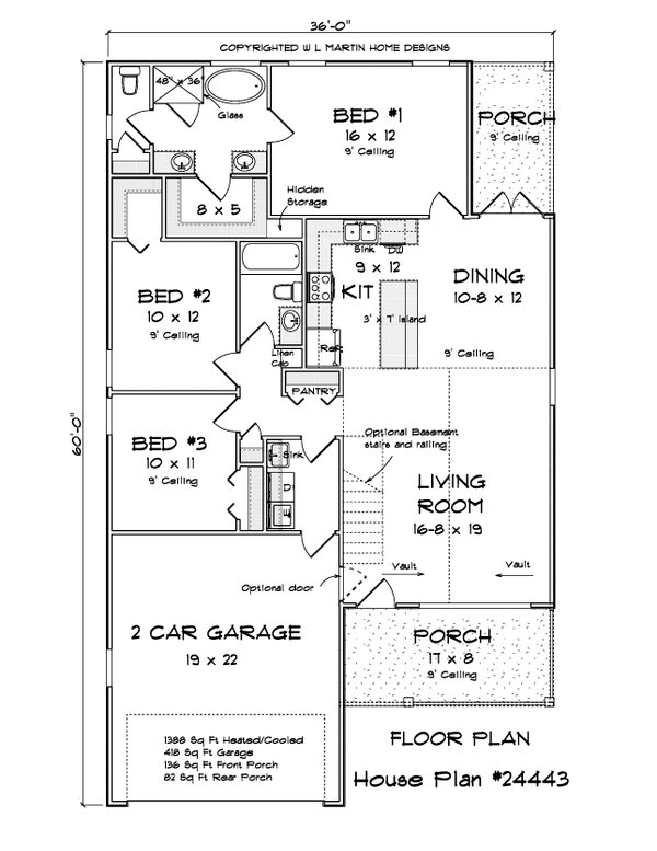 Cottage Floor Plan - Main Floor Plan #513-2236