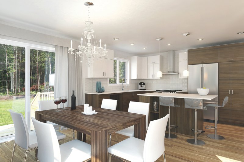 Home Plan - Interior - Dining Room for Ranch House Plan #23-2656 - 3 bed, 1.5 bath