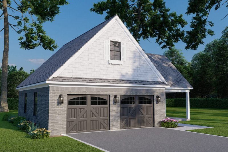 House Blueprint - Exterior - Front Elevation 3 for Traditional House Plan #923-420, 0 bath