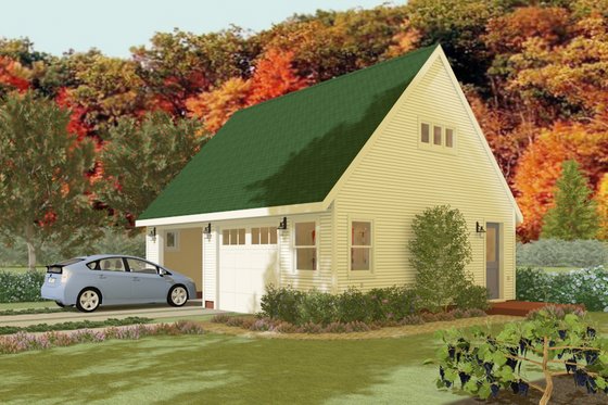 Exterior - Front Elevation for Cottage House Plan #917-9, 0 bath