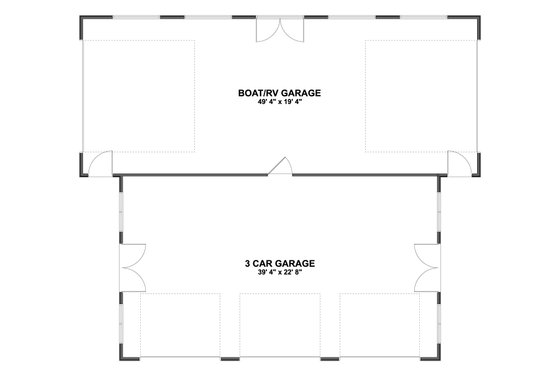 Floor Plan - Main Floor for Craftsman House Plan #1060-470, 0 bath