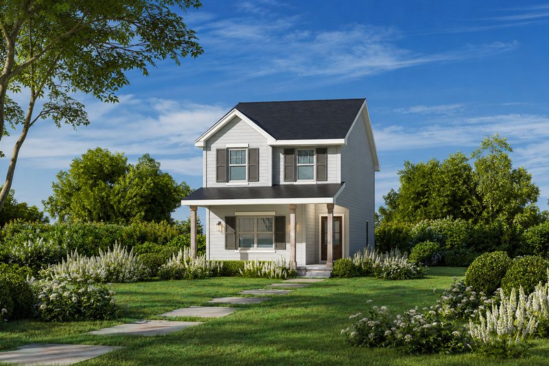 Architectural House Design - Exterior - Front Elevation 2 for Farmhouse House Plan #20-2626 - 3 bed, 2.5 bath