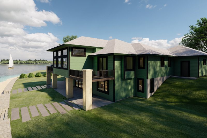 Architectural House Design - Exterior - Other Elevation 1 for Modern House Plan #1122-12 - 2 bed, 3 bath