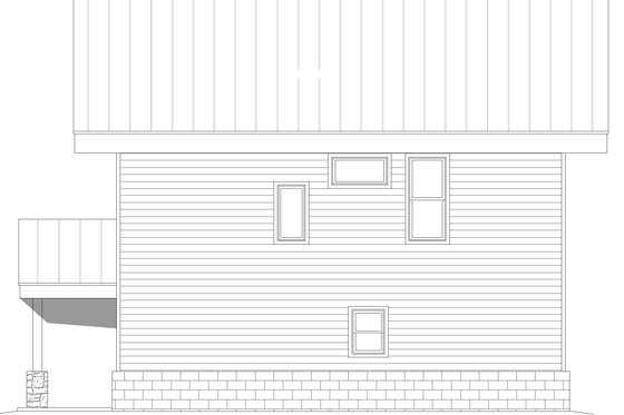 Exterior - Other Elevation 1 for Contemporary House Plan #932-475 - 2 bed, 2 bath