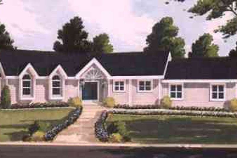 Dream House Plan - Ranch Exterior - Front Elevation Plan #3-146
