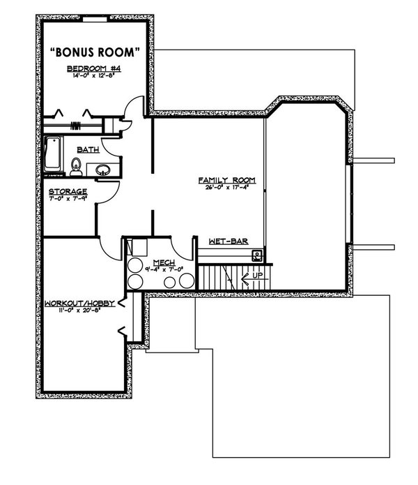 Dream House Plan - Farmhouse Floor Plan - Upper Floor Plan #1064-143