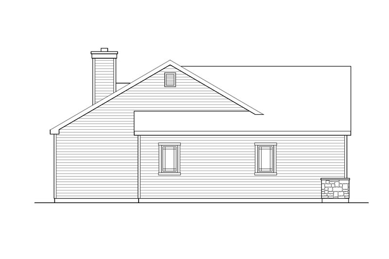 House Plan Design - Exterior - Other Elevation 1 for Ranch House Plan #22-625 - 3 bed, 2 bath