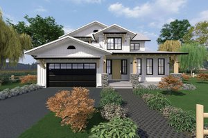 Home Plan - Farmhouse Exterior - Front Elevation Plan #1101-10