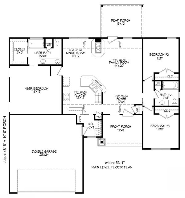 House Design - Craftsman Floor Plan - Upper Floor Plan #932-171