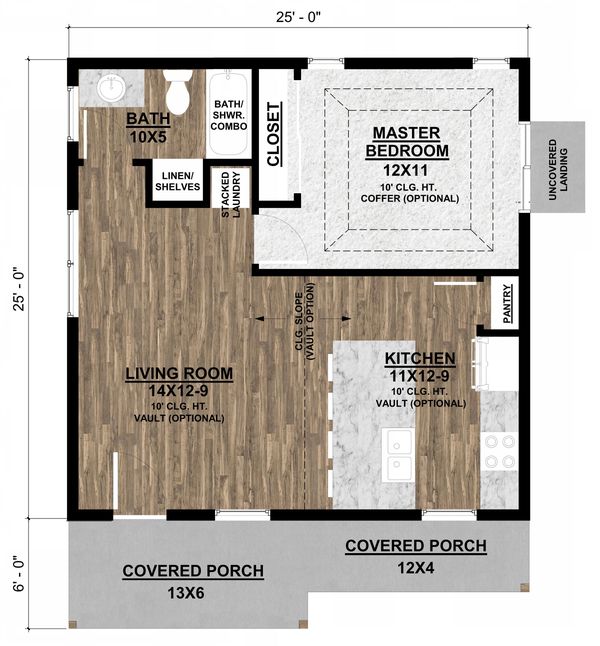 Dream House Plan - Ranch Floor Plan - Main Floor Plan #1077-6