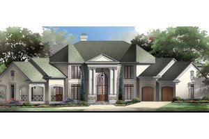 Classical Exterior - Front Elevation Plan #119-111