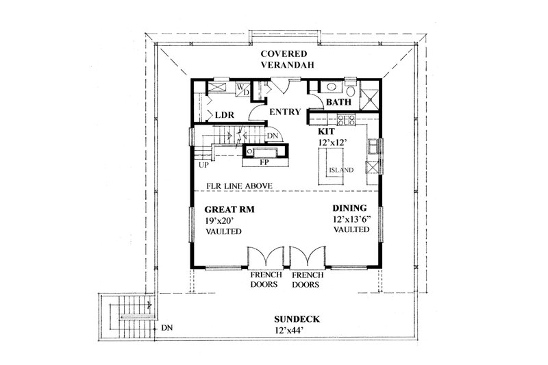 Home Plan - Floor Plan - Main Floor for Barndominium House Plan #118-172 - 2 bed, 3 bath