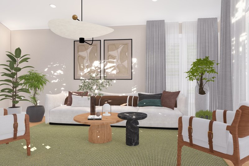 Architectural House Design - Interior - Family Room for Craftsman House Plan #1060-430 - 3 bed, 2 bath