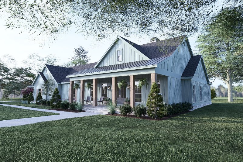 House Design - Exterior - Front Elevation 3 for Farmhouse House Plan #923-426 - 3 bed, 2.5 bath