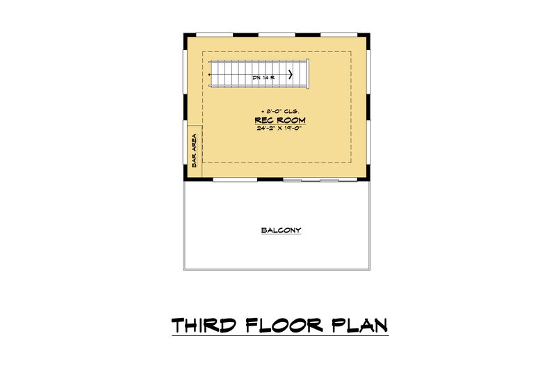 House Plan Design - Floor Plan - Other Floor for Contemporary House Plan #1066-113 - 5 bed, 4 bath