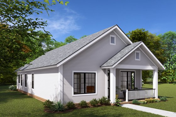 Exterior - Other Elevation 2 for Cottage House Plan #513-5 - 3 bed, 2 bath
