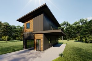 Exterior - Other Elevation for Contemporary House Plan #1092-10 - 2 bed, 1.5 bath