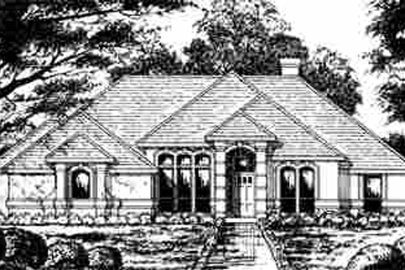 Home Plan - European Exterior - Front Elevation Plan #40-178