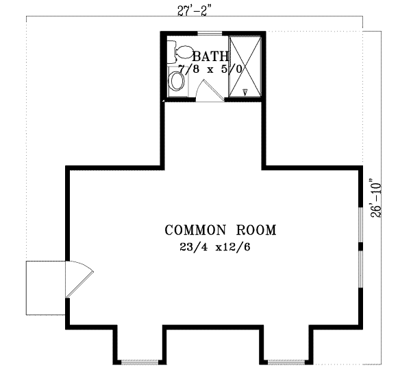 Country Floor Plan - Upper Floor Plan #1-101