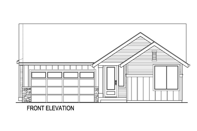 House Plan Design - Exterior - Front Elevation 3 for Farmhouse House Plan #569-61 - 4 bed, 3 bath
