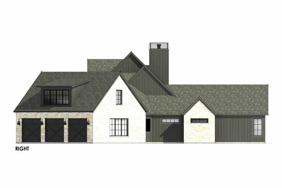 Exterior - Other Elevation 1 for Farmhouse House Plan #1096-21 - 4 bed, 4.5 bath