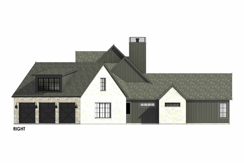 Home Plan - Exterior - Other Elevation 1 for Farmhouse House Plan #1096-21 - 4 bed, 4.5 bath